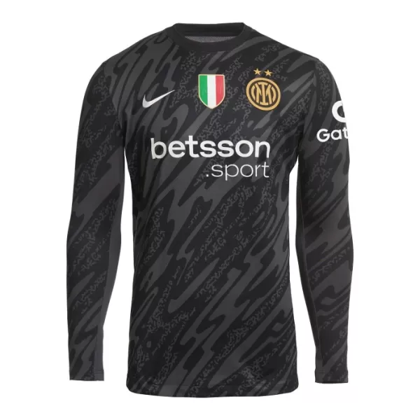 Maillot De Foot Gardien Inter Milan 24/25 Manches Longues Noir