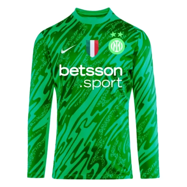 Maillot De Foot Gardien Inter Milan 24/25 Manches Longues Vert