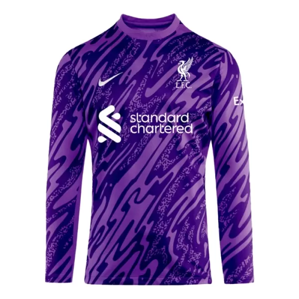 Maillot De Foot Gardien Liverpool 24/25 Manches Longues Violet