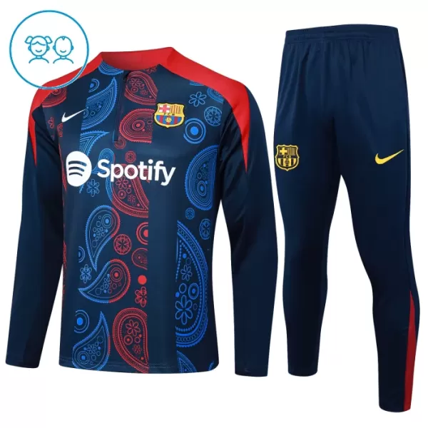 FC Barcelone Enfant Kit de Sweat-shirt d’entraînement 24/25 Navy