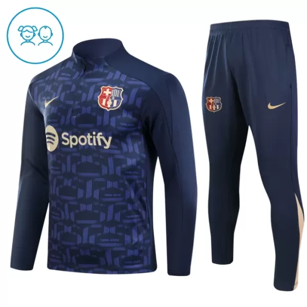 FC Barcelone Enfant Kit de Sweat-shirt d’entraînement 24/25 Navy