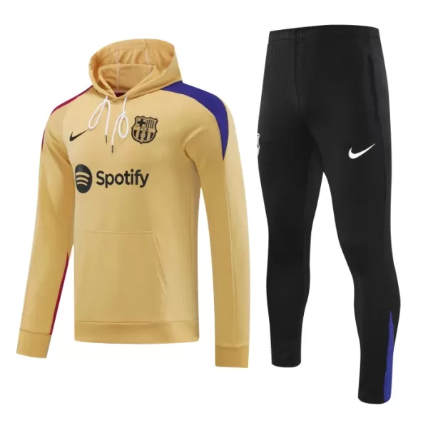 FC Barcelone Kit sweat-shirt d'entraînement à capuche 24/25 Jaune