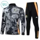 Real Madrid Enfant Ensemble Vestes d'Entraînement 24/25 Dragon Noir