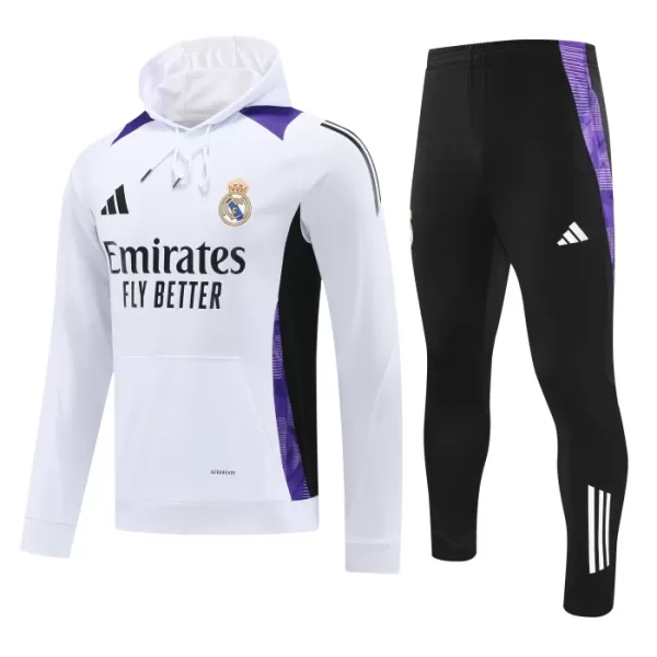 Real Madrid Kit sweat-shirt d'entraînement à capuche 24/25 Blanc